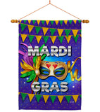 Fat Tuesday - Mardi Gras Spring Vertical Impressions Decorative Flags HG137347 Made In USA
