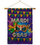 Fat Tuesday - Mardi Gras Spring Vertical Impressions Decorative Flags HG137347 Made In USA
