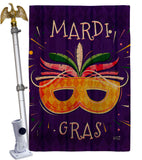 Beads Festival - Mardi Gras Spring Vertical Impressions Decorative Flags HG137361 Made In USA