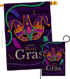 Carnival Mardi Gras - Mardi Gras Spring Vertical Impressions Decorative Flags HG118013 Made In USA