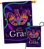 Carnival Mardi Gras - Mardi Gras Spring Vertical Impressions Decorative Flags HG118013 Made In USA