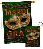 Mardi Gras Fun - Mardi Gras Spring Vertical Impressions Decorative Flags HG120301 Made In USA