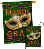 Mardi Gras Fun - Mardi Gras Spring Vertical Impressions Decorative Flags HG120301 Made In USA