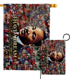 I Have A Dream - Patriotic Americana Horizontal Impressions Decorative Flags HG130433 Made In USA