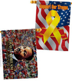 I Have A Dream - Patriotic Americana Horizontal Impressions Decorative Flags HG130433 Made In USA