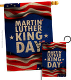 MLK Day - Patriotic Americana Vertical Impressions Decorative Flags HG190040 Made In USA
