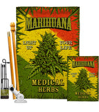 Marihuana - Merchant Special Occasion Vertical Impressions Decorative Flags HG137545 Made In USA