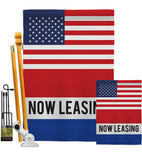 US Now Leasing - Merchant Special Occasion Vertical Impressions Decorative Flags HG140849 Made In USA