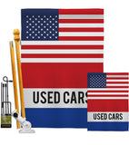 US Used Cars - Merchant Special Occasion Vertical Impressions Decorative Flags HG140855 Made In USA