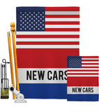 US New Cars - Merchant Special Occasion Vertical Impressions Decorative Flags HG140856 Made In USA