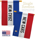 New Cars - Merchant Special Occasion Vertical Impressions Decorative Flags HG140807 Made In USA