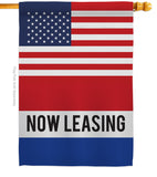 US Now Leasing - Merchant Special Occasion Vertical Impressions Decorative Flags HG140849 Made In USA