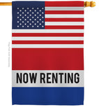 US Now Renting - Merchant Special Occasion Vertical Impressions Decorative Flags HG140850 Made In USA