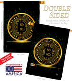 Bitcoin - Merchant Special Occasion Vertical Impressions Decorative Flags HG192639 Made In USA