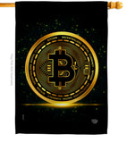 Bitcoin - Merchant Special Occasion Vertical Impressions Decorative Flags HG192639 Made In USA