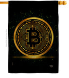 Bitcoin - Merchant Special Occasion Vertical Impressions Decorative Flags HG192639 Made In USA