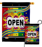 Open - Merchant Special Occasion Vertical Impressions Decorative Flags HG120005 Made In USA