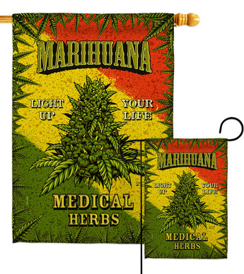 Marihuana - Merchant Special Occasion Vertical Impressions Decorative Flags HG137545 Made In USA