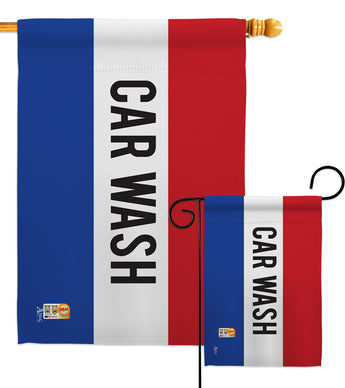 Car Wash - Merchant Special Occasion Vertical Impressions Decorative Flags HG140782 Made In USA