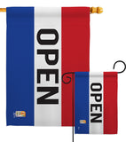 Open - Merchant Special Occasion Vertical Impressions Decorative Flags HG140792 Made In USA