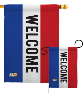 Welcome - Merchant Special Occasion Vertical Impressions Decorative Flags HG140803 Made In USA