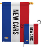 New Cars - Merchant Special Occasion Vertical Impressions Decorative Flags HG140807 Made In USA