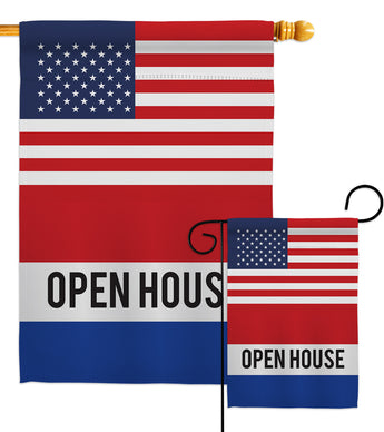 US Open House - Merchant Special Occasion Vertical Impressions Decorative Flags HG140848 Made In USA