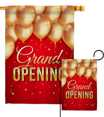 Grand Opening Balloon - Merchant Special Occasion Vertical Impressions Decorative Flags HG192585 Made In USA