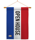 Open House - Merchant Special Occasion Vertical Impressions Decorative Flags HG140783 Made In USA
