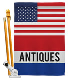 US Antiques - Merchant Special Occasion Vertical Impressions Decorative Flags HG140845 Made In USA