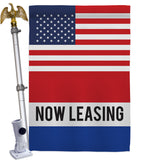 US Now Leasing - Merchant Special Occasion Vertical Impressions Decorative Flags HG140849 Made In USA