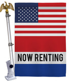 US Now Renting - Merchant Special Occasion Vertical Impressions Decorative Flags HG140850 Made In USA