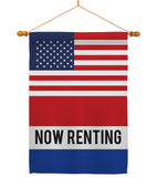 US Now Renting - Merchant Special Occasion Vertical Impressions Decorative Flags HG140850 Made In USA