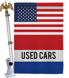 US Used Cars - Merchant Special Occasion Vertical Impressions Decorative Flags HG140855 Made In USA