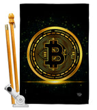 Bitcoin - Merchant Special Occasion Vertical Impressions Decorative Flags HG192639 Made In USA