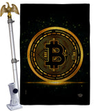 Bitcoin - Merchant Special Occasion Vertical Impressions Decorative Flags HG192639 Made In USA