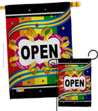 Open - Merchant Special Occasion Vertical Impressions Decorative Flags HG120005 Made In USA