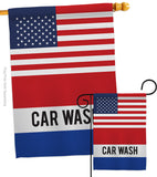 US Car Wash - Merchant Special Occasion Vertical Impressions Decorative Flags HG140847 Made In USA