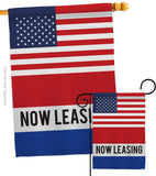 US Now Leasing - Merchant Special Occasion Vertical Impressions Decorative Flags HG140849 Made In USA