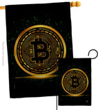 Bitcoin - Merchant Special Occasion Vertical Impressions Decorative Flags HG192639 Made In USA