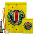 Vietnam Veteran - Military Americana Vertical Impressions Decorative Flags HG108235 Made In USA