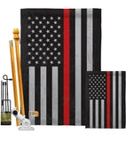 US Red Stripe - Military Americana Vertical Impressions Decorative Flags HG108383 Made In USA