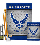 US Air Force - Military Americana Vertical Impressions Decorative Flags HG108421 Made In USA