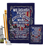 We Did Not Fight - Military Americana Vertical Impressions Decorative Flags HG108442 Made In USA