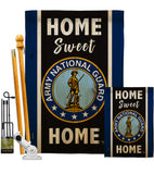Home Sweet National Guard - Military Americana Vertical Impressions Decorative Flags HG108445 Made In USA