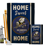 Home Sweet Seabees - Military Americana Vertical Impressions Decorative Flags HG108446 Made In USA