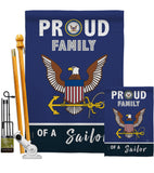 Proud Family Sailor - Military Americana Vertical Impressions Decorative Flags HG108463 Made In USA