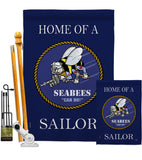 Home of Seabees Sailor - Military Americana Vertical Impressions Decorative Flags HG108469 Made In USA