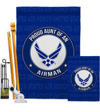 Proud Aunt Airman - Military Americana Vertical Impressions Decorative Flags HG108487 Made In USA