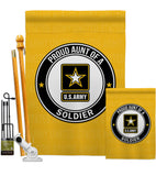 Proud Aunt Soldier - Military Americana Vertical Impressions Decorative Flags HG108488 Made In USA